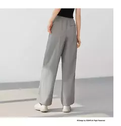 Semir pantalones casuales para mujer que absorben la humedad ajuste relajado pierna ancha 2025 nuevo verano sensación fresca protección solar pantalones largos - comprar en línea