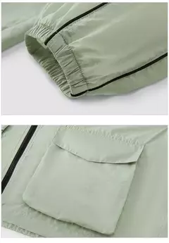 Semir-Chaqueta corta con capucha para mujer, abrigo holgado de protección solar - Eleganzie