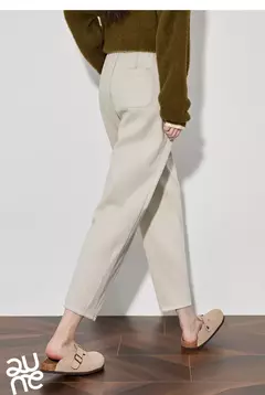 TOYOUTH, pantalones informales de lana para mujer, Otoño Invierno 20224, nueva cintura media, pantalones Harem ajustados y gruesos cálidos hasta el tobillo en internet