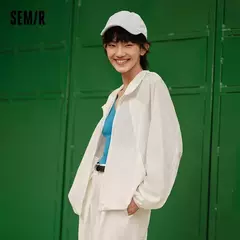 Semir-Chaqueta de malla con capucha para mujer, ropa holgada con textura refrescante, protector solar, 2024