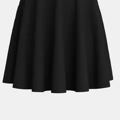 Imagen de Mia Muse Vestidos de mujer para todas las estaciones, minivestidos informales negros decentes de manga larga con cuello redondo