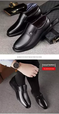 Zapatos de cuero genuino, mocasines para Hombre, zapatos de cuero informales de negocios, mocasines suaves clásicos, zapatos planos transpirables para Hombre - Eleganzie