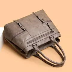 Bolso elegante para mujer, bolsos con asa superior de cuero de alta calidad, bolso de hombro tipo bandolera para mujer, bolso informal grande 2025 - Eleganzie