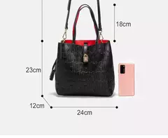 CH, bolso de hombro de alta calidad a la moda para mujer, bolso de mano con diseño de estampado de letras de Color puro para personas mayores, bolso de mano con temperamento de gran capacidad en internet