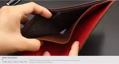 Moda masculina Cartera de cuero PU tarjetero corto monedero para hombres diseñador de lujo billetera masculina portátil pequeño tarjetero carteras en internet