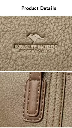Imagen de Bolsos de mujer de 3 capas de marca genuina, bolsos grandes de cuero suave de alta calidad de diseñador, bolso de hombro para mujer 2024, bolso de mensajero 2024