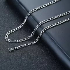 Vnox Collares de barra vertical 3D para hombres, colgante geométrico de acero inoxidable en capas, cadena cubana de cuerda de trigo en capas, collar para niño - tienda en línea
