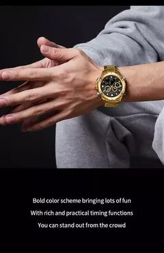 Reloj de pulsera de cuarzo de acero inoxidable militar deportivo para hombre de la mejor marca NAVIFORCE, cronógrafo, reloj Masculino 2024 on internet