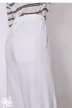TOYOUTH, pantalones informales para mujer, primavera 2025, nuevos pantalones largos de algodón de pierna ancha rectos ajustados de cintura alta, color blanco - Eleganzie