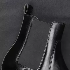 40 ~ 46 Botas Chelsea para hombre 2024 Botas cómodas de cuero de moda para hombre # KD431 en internet
