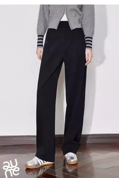 TOYOUTH pantalones de chándal informales de lana para mujer 2024 Otoño e Invierno nueva cintura elástica Ankela pantalones largos de plátano cálidos gruesos rojos en internet