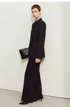 Amii minimalismo 2024 otoño nuevas Blazers mujeres con muescas calidad básica moda Chaqueta larga profesional ropa de mujer 12443051