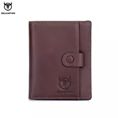 Cartera BULLCAPTAIN RFID para hombre, monedero de cuero para hombre, cartera con cremallera, tarjetero, monedero, tarjetero - Eleganzie