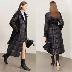 Parka Larga de Plumón – Diseño Minimalista
