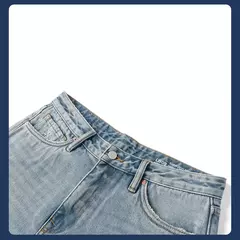 Image of SIMWOOD alto estándar 2025 Primavera Verano nuevo suelto Relax 13,8 oz 100% pantalones vaqueros de algodón hombres moda rasgados pantalones vaqueros de talla grande