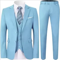 Traje elegante para hombre para boda, 3 piezas, 2 conjuntos, Blazers, chaquetas completas, chaleco, pantalones, abrigos de lujo a la moda, traje clásico Formal 2025