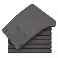 Pantalones informales 97% algodón para hombre, moda de otoño, cómodos, elásticos, ajustados, rectos, de negocios, negro, verde militar, caqui