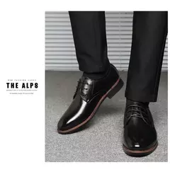 Zapatos de cuero transpirables para hombre, suela suave de cuero negro, zapatos informales formales de negocios para padrinos de boda, primavera y otoño - comprar en línea