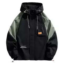 Chaqueta holgada con capucha para hombre, ropa deportiva de senderismo, chaquetas informales transpirables, cortavientos de talla grande, M-8XL, 150KG - online store