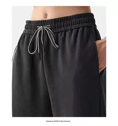 Pantalones informales Semir para mujer, pantalones individuales de pierna ancha asimétricos con contraste de Color, pantalones largos texturizados que alargan las piernas de primavera en internet