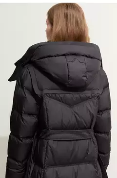 AMII-Abrigo acolchado de plumón minimalista para mujer, abrigo largo con capucha y cinturón, ligero y cálido, ropa de abrigo de moda para invierno, 2023, novedad de 12344187 - tienda en línea