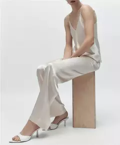 FEDONAS-Sandalias de tacón alto de piel auténtica para mujer, zapatos sexys de Punta abierta para fiesta, boda, Verano - Eleganzie