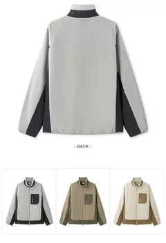 Semir-Chaqueta de forro Polar antiestática para hombre, abrigo peludo suelto, Patchwork en contraste, estilo exterior, invierno, 2024 - online store