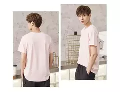Metersbonwe Camiseta de manga corta para hombre, algodón puro perenne, camisetas monocromáticas informales, camisetas de gran oferta on internet