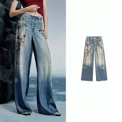 TOYOUTH Mujer Denim Jean 2025 Primavera Nuevos pantalones largos 8518053 - Eleganzie