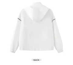 Semir-chaqueta con capucha para mujer, abrigo de gran tamaño, texturizado, Color contrastado, novedad de primavera 2023 - Eleganzie