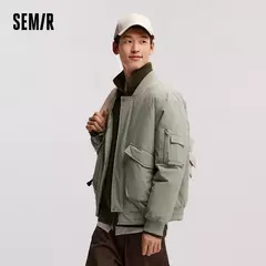 Semir-Chaqueta acolchada de algodón para hombre, chaqueta de piloto gruesa de invierno, ropa acolchada de algodón de tres resistentes, novedad de 2024 - online store