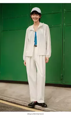 Semir-Chaqueta de malla con capucha para mujer, ropa holgada con textura refrescante, protector solar, 2024 - Eleganzie