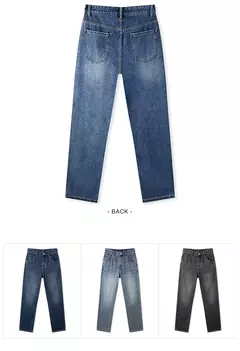 Semir-pantalones vaqueros holgados de pierna recta para hombre, pantalón Retro desgastado, a la moda, novedad de invierno, 2024