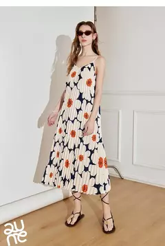 TOYOUTH-vestido con tirantes para mujer, novedad de primavera 2021, vestido recto sin mangas con estampado plisado para vacaciones y sol - tienda en línea