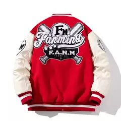 Chaqueta de béisbol con letras estampadas para hombre, abrigo de Hip Hop, ropa de calle bordada, escenario, DJ, Club, Bomber, 2023
