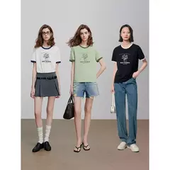 TOYOUTH, camiseta de manga corta para mujer, camisetas nuevas de primavera 2025 GT 5210002 en internet