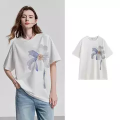 TOYOUTH Camiseta de manga corta para mujer, camisetas nuevas de primavera 2025 8521019 - Eleganzie