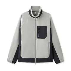 Semir-Chaqueta de forro Polar antiestática para hombre, abrigo peludo suelto, Patchwork en contraste, estilo exterior, invierno, 2024 - Eleganzie