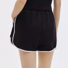 Imagen de Semir-pantalones cortos de dormir para mujer, calzas blancas de estilo deportivo informal, delgadas y sueltas, para el hogar, Verano