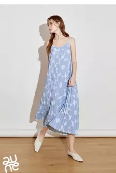 TOYOUTH-vestido con tirantes para mujer, novedad de primavera 2021, vestido recto sin mangas con estampado plisado para vacaciones y sol - tienda en línea
