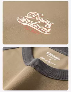SIMWOOD 2025 novedad de verano 240gsm sensación fresca Sorona camisetas de tela hombres de gran tamaño manga raglán deportes atléticos gimnasio entrenamiento Tops
