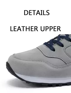 Nuevas de cuero, zapatos para correr para hombre, zapatillas Unisex cálidas de invierno, zapatos ligeros para caminar para mujer, zapatos deportivos de plantilla suave con cordones 37-47