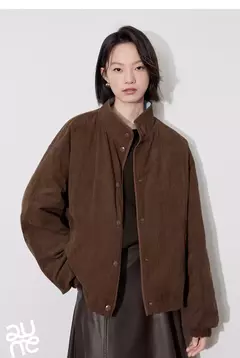 TOYOUTH-abrigo grueso de algodón para mujer, chaqueta elegante con empalme de Color contrastante y cuello de solapa de manga larga para invierno 2024 - tienda en línea