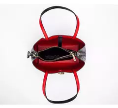 Imagen de CH, bolso de hombro de alta calidad a la moda para mujer, bolso de mano con diseño de estampado de letras de Color puro para personas mayores, bolso de mano con temperamento de gran capacidad
