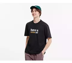 Semir-Camiseta de manga corta para hombre, Top holgado con estampado, protección contra el calor, absorbente de humedad, para uso diario, 2025, novedad de verano - Eleganzie