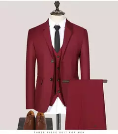 Trajes de hombre, Blazers de boda, 3 piezas, 2 conjuntos elegantes, chaquetas de negocios de lujo de alta calidad, chaleco, pantalones, traje Formal coreano 2024