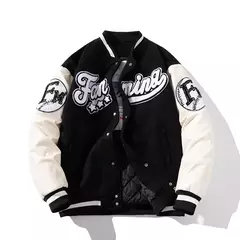 Chaqueta de béisbol con letras estampadas para hombre, abrigo de Hip Hop, ropa de calle bordada, escenario, DJ, Club, Bomber, 2023 - online store