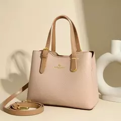 Bolsos de viaje de 3 capas para mujer, bandolera de mano de cuero Pu suave de canguro de alta calidad, bandolera - Eleganzie