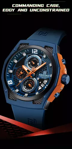 NAVIFORCE, reloj Original de lujo de alta calidad para hombre, correa de silicona, reloj de pulsera de cuarzo resistente al agua para hombre, reloj deportivo, reloj Masculino on internet