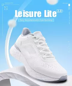 ONEMIX, zapatillas blancas para correr para hombre, zapatillas deportivas para exteriores para mujer, zapatillas deportivas para caminar para maratón, calzado para viajes, senderismo y trotar - Eleganzie
